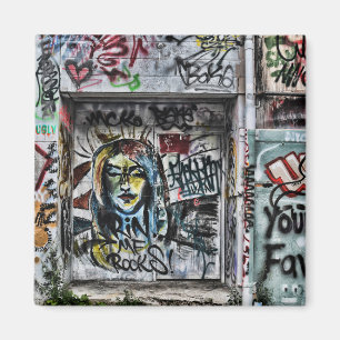 Graffiti Cool Modern Urban Street Art Magnet