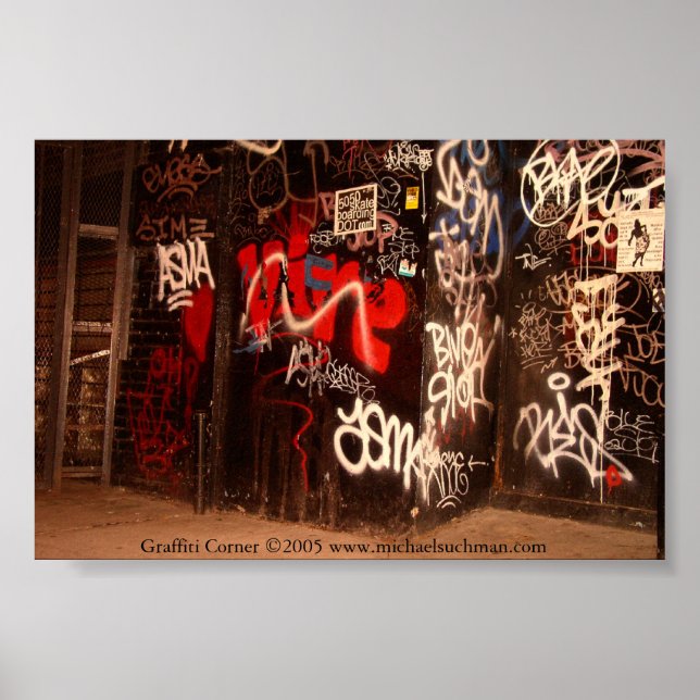 Graffiti Corner Poster (Vorne)