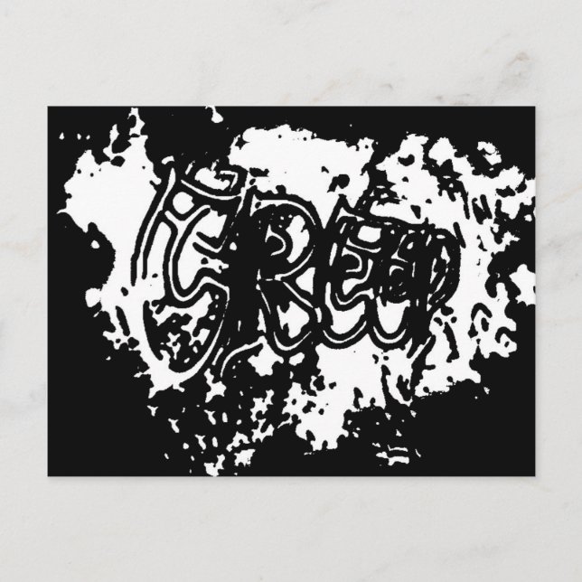 Graffiti Creep Feiertagspostkarte (Vorderseite)