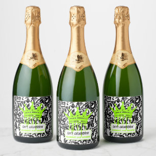 Graffiti Crown Green Lass uns Geburtstag feiern