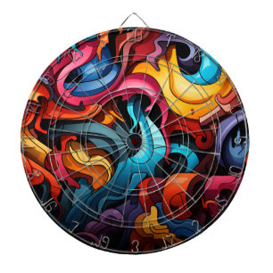 Graffiti Dartboard Dartscheibe
