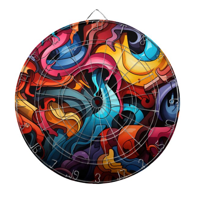 Graffiti Dartboard Dartscheibe (vorne)