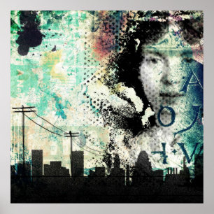 Graffiti-Dekorplakat Poster