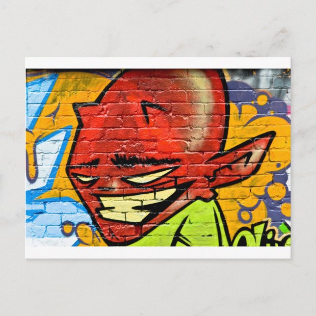 Graffiti Demon Postkarte (Vorderseite)