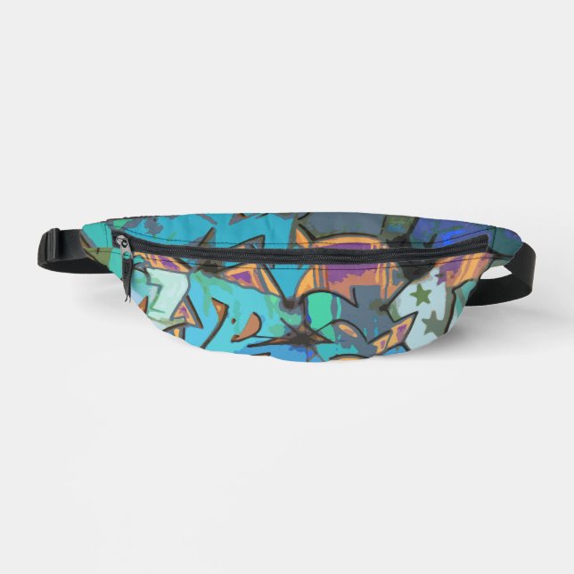 Graffiti Design Fanny Pack Bag Bauchtasche (Vorderseite)