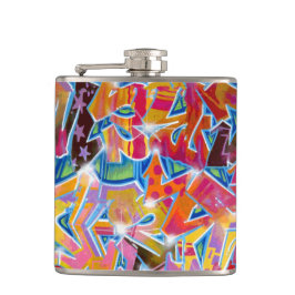 Graffiti Design Flask Flachmann