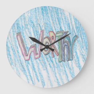 Graffiti-Design-Uhr Große Wanduhr