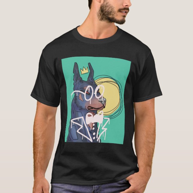 Graffiti Doberman T-Shirt (Vorderseite)