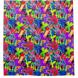 Graffiti Duschvorhang