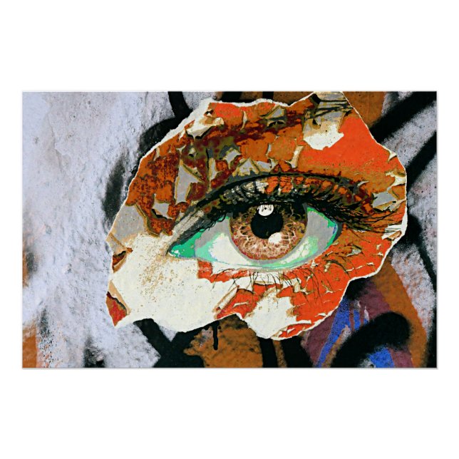 Graffiti Eye Art Poster (Vorderseite)