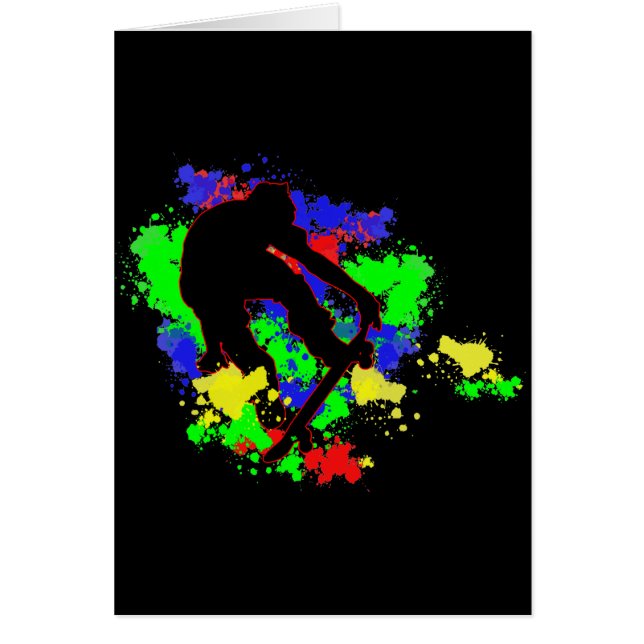 Graffiti-Farbe Splotches Skater (Vorne)