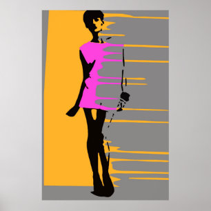 'Graffiti Fashion Art Poster' Poster