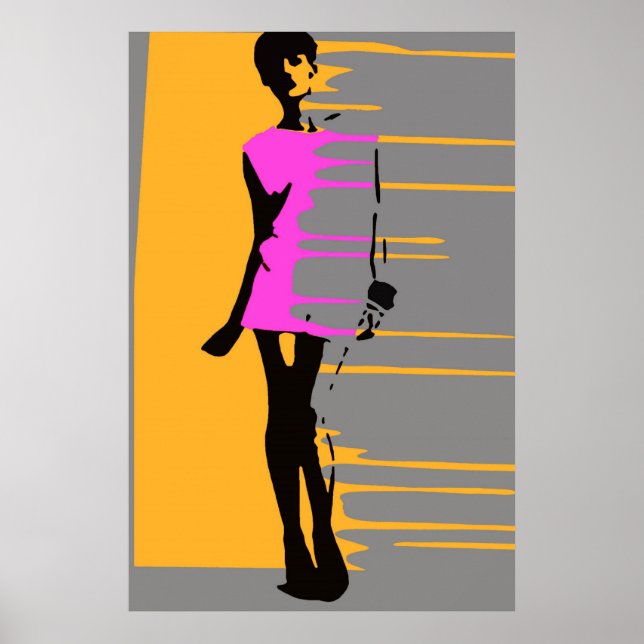 'Graffiti Fashion Art Poster' Poster (Vorne)