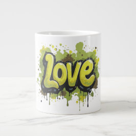 Graffiti Field of Endless Liebe Jumbo-Tasse