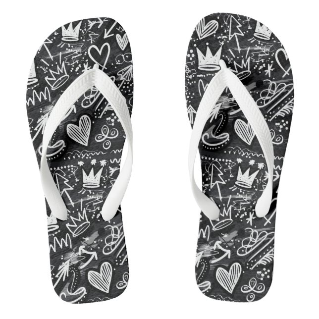 Graffiti Flip Flops (Fußbett)