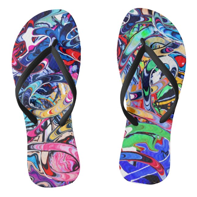 Graffiti Flip Flops (Fußbett)