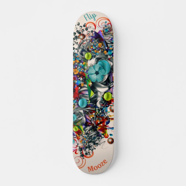 Graffiti Floral Deck für Skateboard (Vorne)