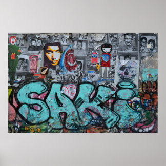 Graffiti-Foto-Poster Poster