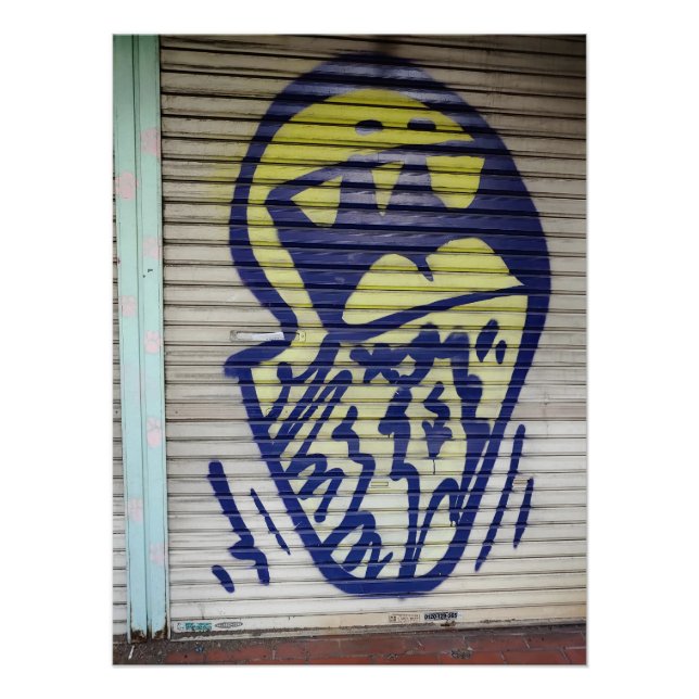 Graffiti fotografiert in Shinjuku, Japan Poster (Vorderseite)