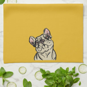 Graffiti Französische Bulldogge Geschirrtuch