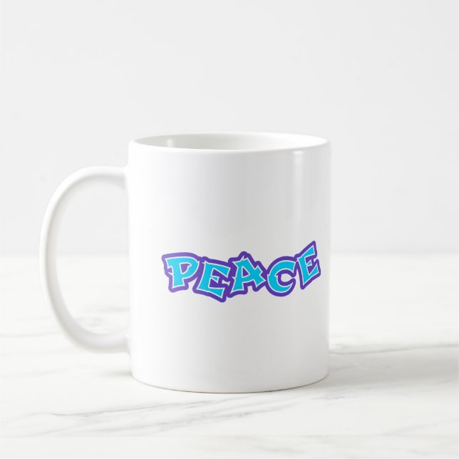 Graffiti Frieden Kaffeetasse (Links)