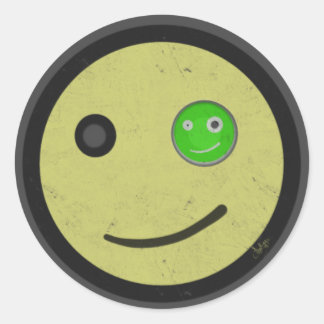 Graffiti Friends Smile Runder Aufkleber