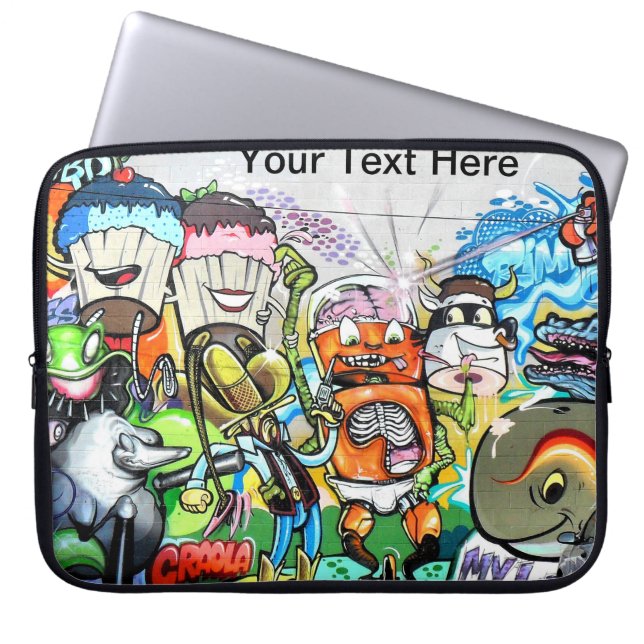Graffiti Fun Laptopschutzhülle (Vorderseite)