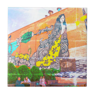 Graffiti Gebäude Architecture Sketch Fliese