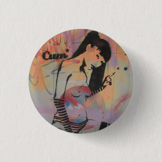 Graffiti Girl Button