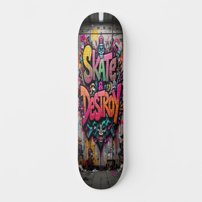 Graffiti Grind Deck Edition 1 Skateboard (Vorderseite)