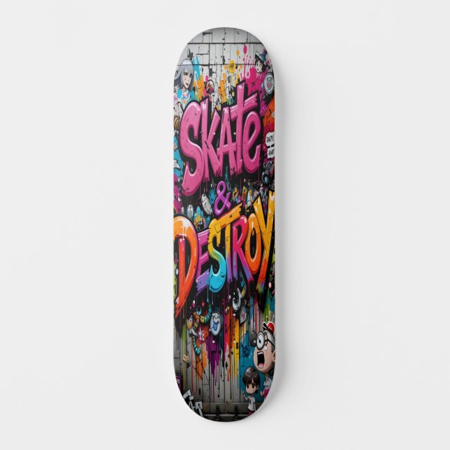 Graffiti Grind Deck Edition 3 Skateboard (Vorderseite)