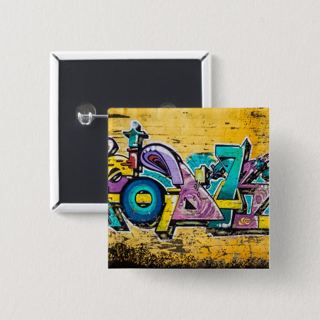 Graffiti, Grundarfjordur, Island Button (Vorne & Hinten)