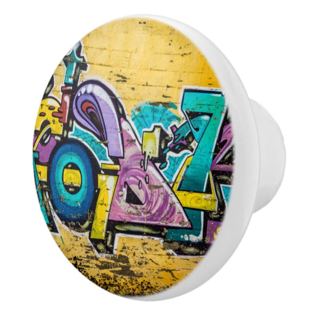 Graffiti, Grundarfjordur, Island Keramikknauf (Rechts)