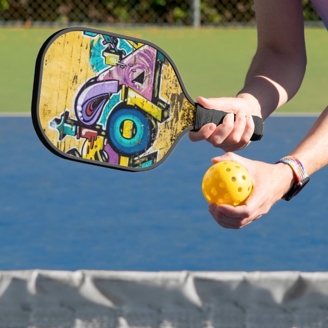Graffiti, Grundarfjordur, Island Pickleball Schläger (InSitu)