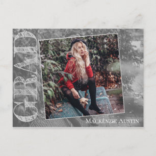 Graffiti Grunge Grad   Abschluss Foto Vielen Dank Postkarte