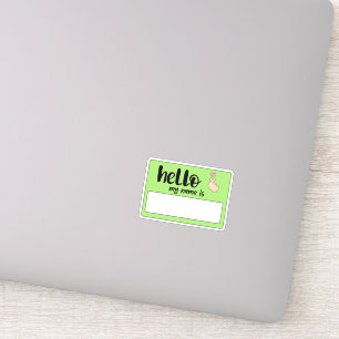 Graffiti Hallo Mein Name Aufkleber