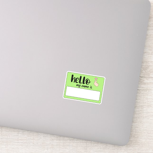 Graffiti Hallo Mein Name Aufkleber (Detail)