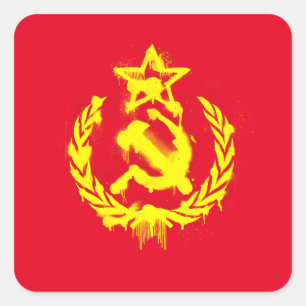 Graffiti Hammer & Sickle Stickers