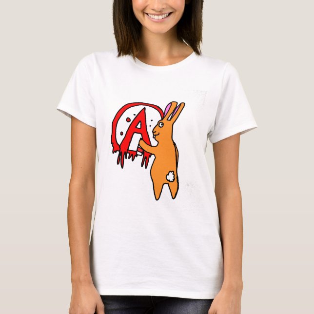 Graffiti-Häschen T-Shirt (Vorderseite)
