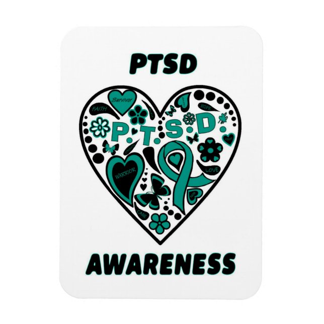 Graffiti Heart...PTSD Magnet (Vertikal)