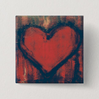 Graffiti-Herz-Kunst-Knopf Button