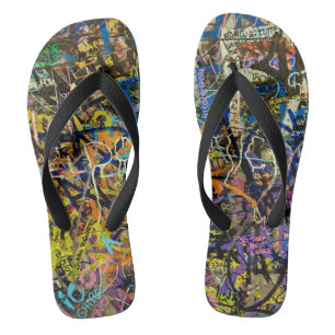 Graffiti-Hintergrund Flip Flops
