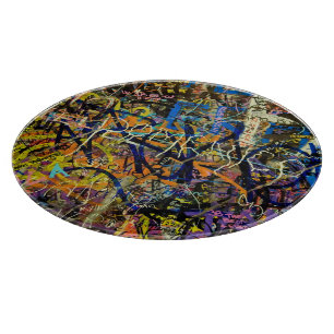 Graffiti-Hintergrund Schneidebrett