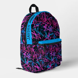 Graffiti hip hop pattern bedruckter rucksack