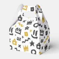 Graffiti Hip Hop Tags Schwarze und Gold Rap Doodle