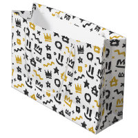 Graffiti Hip Hop Tags Schwarze und Gold Rap Doodle