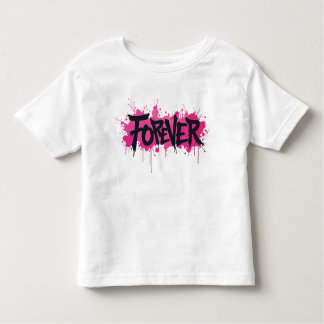 Graffiti Hot Pink "FOREVER" Kleinkind T-shirt