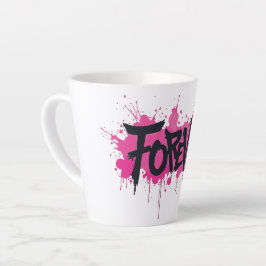 Graffiti Hot Pink "FOREVER" Milchtasse