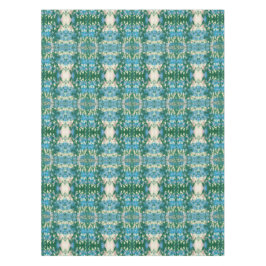 Graffiti Ikat | blaues Aqua-Grün Tischdecke