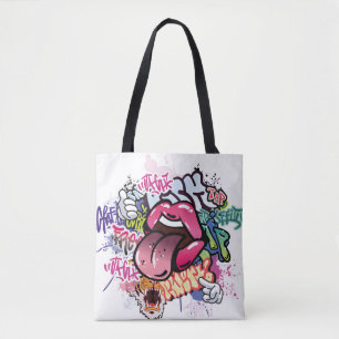Graffiti-Illustration mit Street-Graffiti-Buchstab